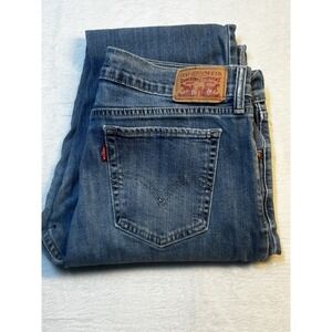 Levi's 414 Relaxed Straight Women's Stretch Jeans Tag Size 29‎ Medium Wash